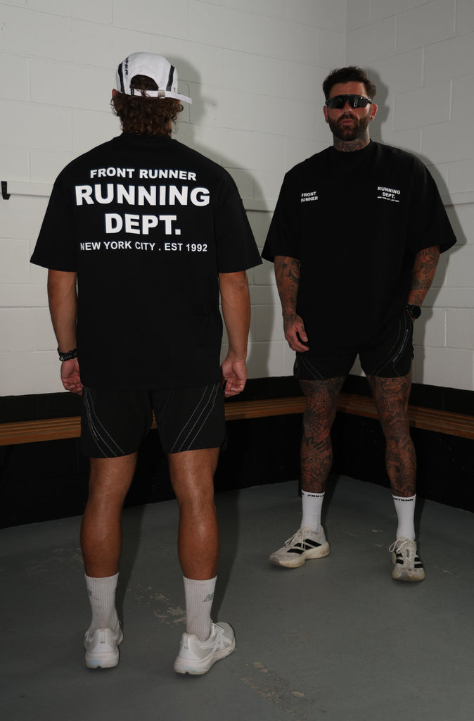 Running Dept Tee - Black/White