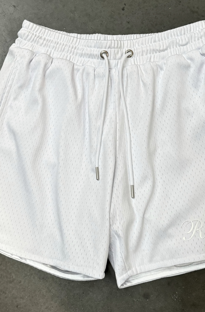 Staple Mesh Shorts - White