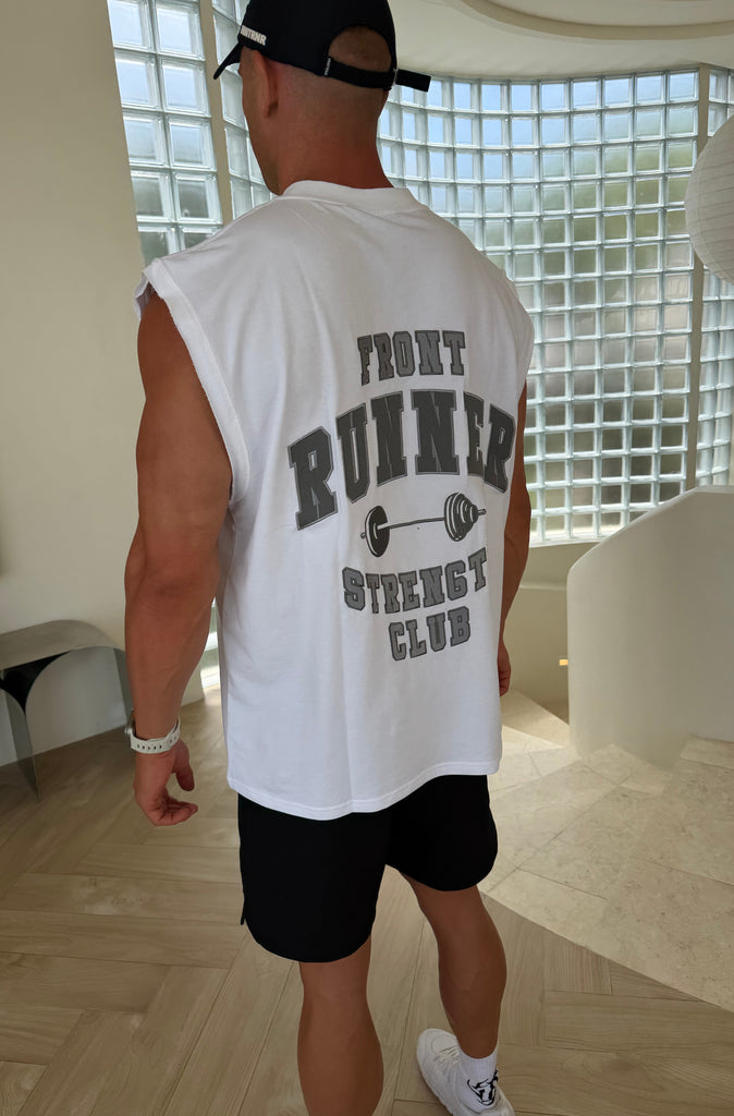 Strength Tank - White Mercury