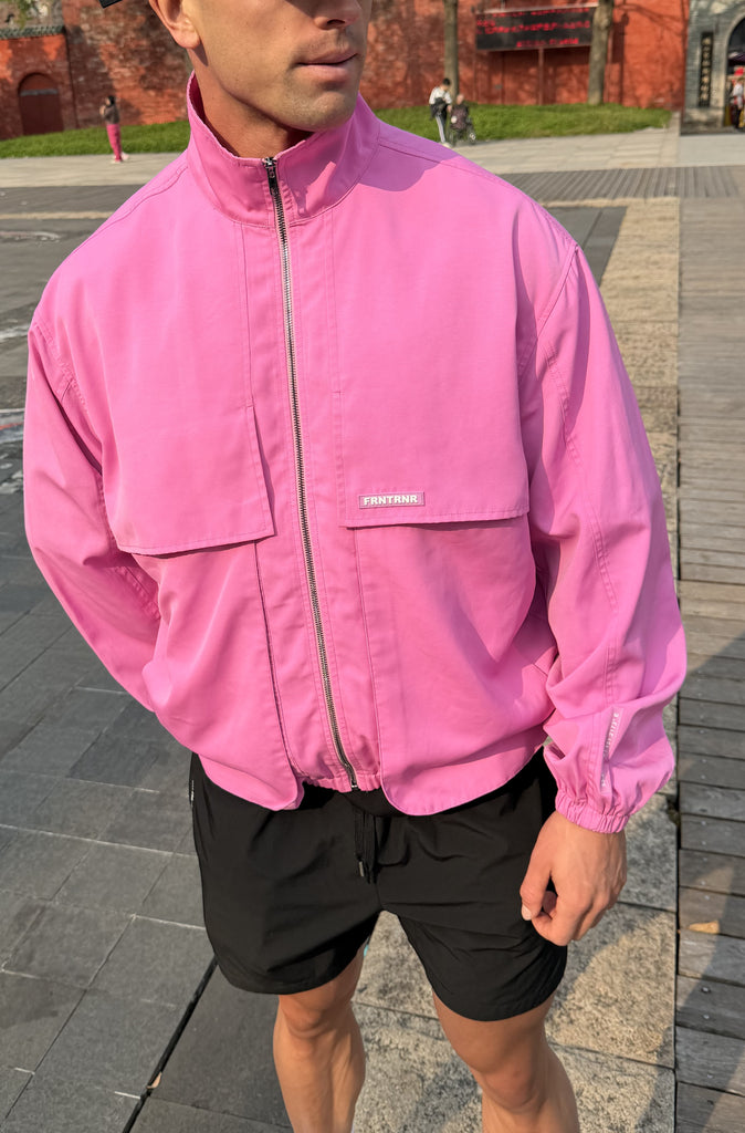 Fracture Bomber Jacket Bubblegum