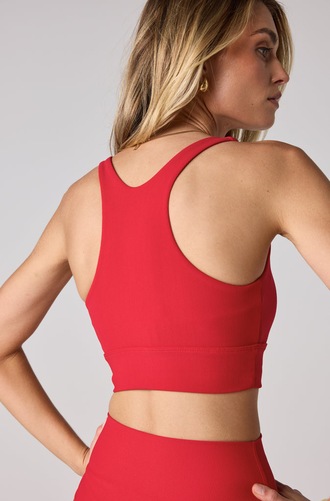 FR Racer Crop - Scarlet