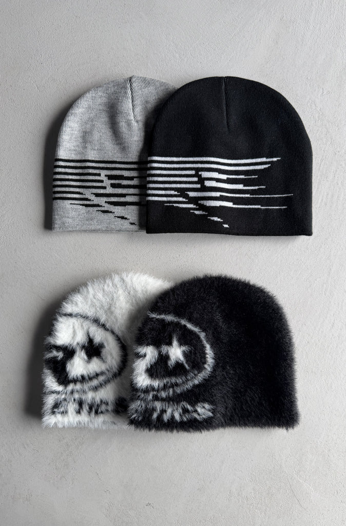 Road Runner Skull Beanie Black