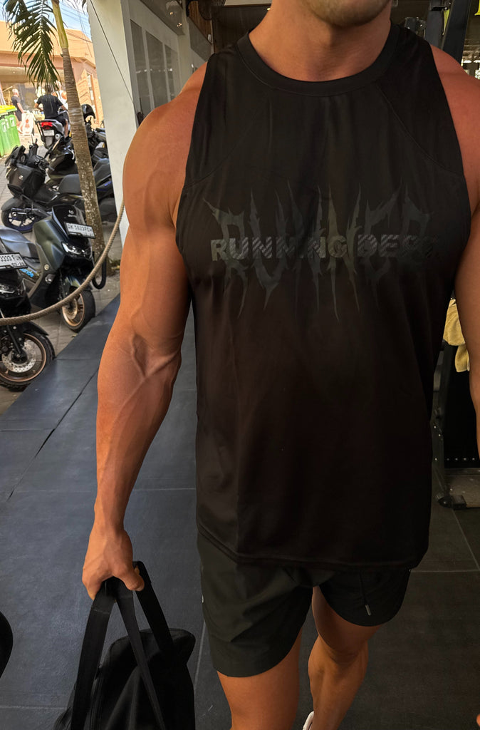Tribal Dept Singlet - Black