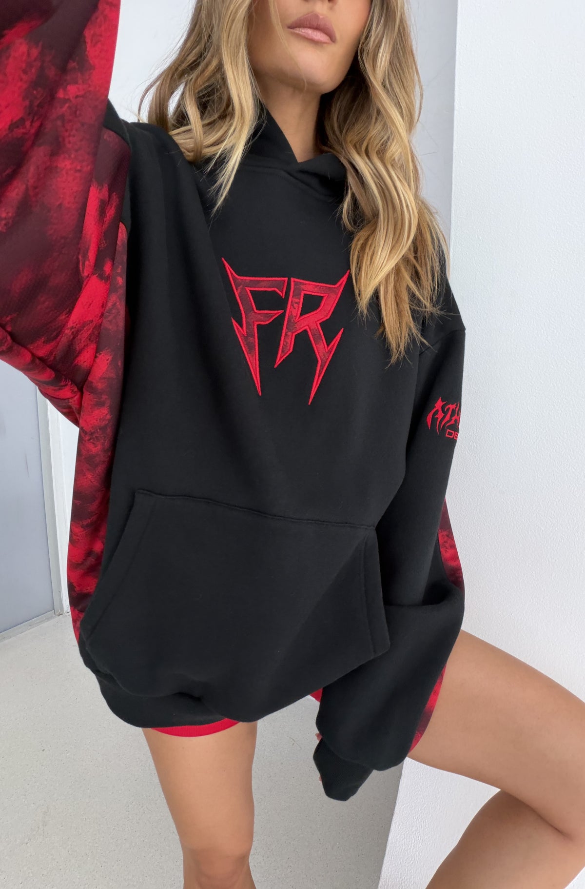 No Mercy Hoodie Black Scarlet [women]