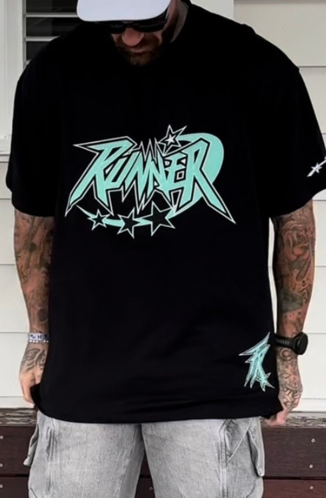 Astro Tee Black Tiffany [men]