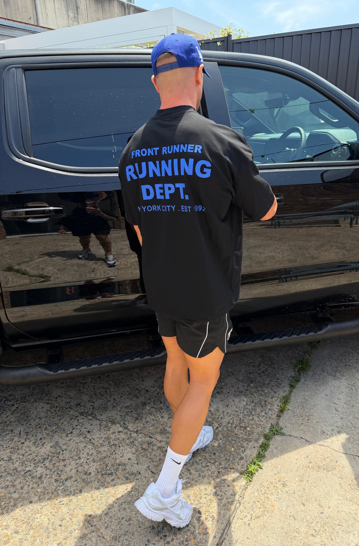Running Dept Tee - Black Cobalt