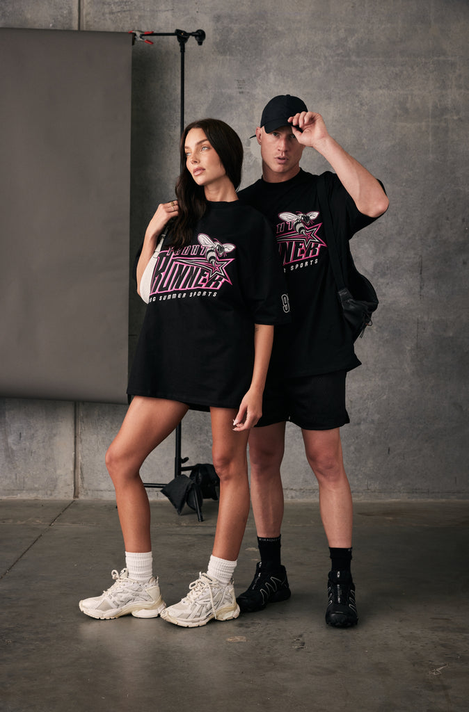 Hornet Tee - Black & Pink