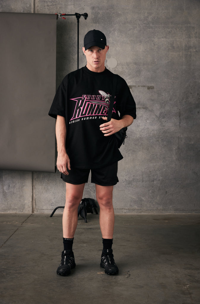 Hornet Tee - Black & Pink