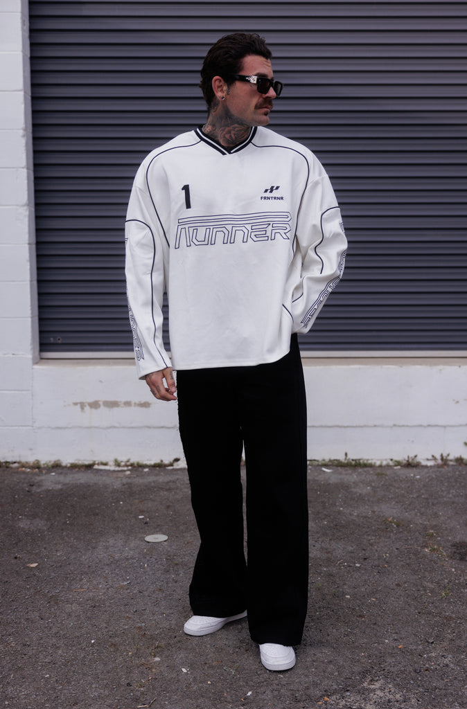 Striker L/S Jersey - White