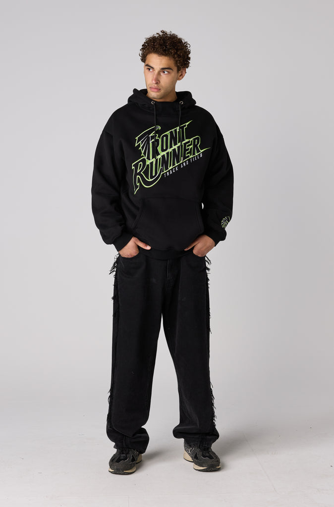 T&F Hoodie - Black Lime