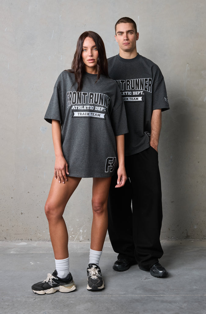 Athletic Department Tee - Charcoal Marle