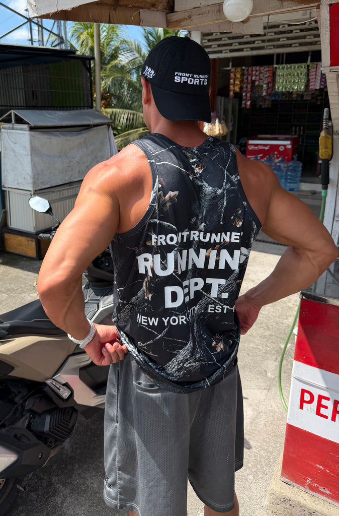 Running Dept Tech Singlet Night Camo