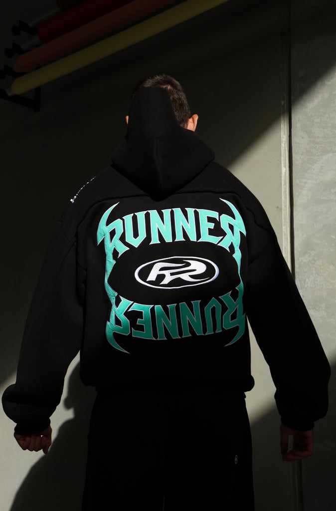 Vortex Hoodie Black Tiffany