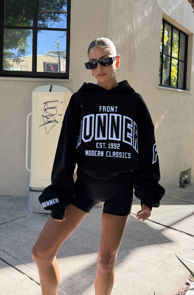 Classic Front Hoodie Black