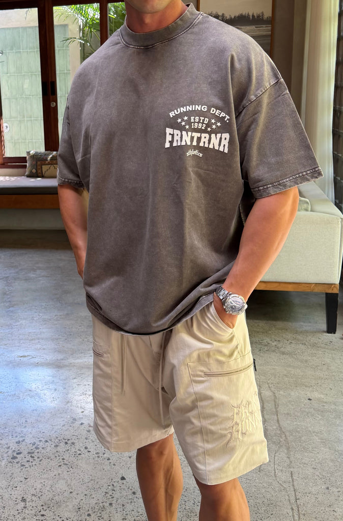 FRNTRNR ESTD Tee Washed Choc