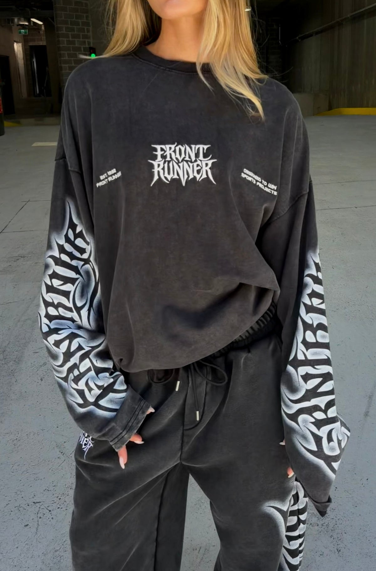 Ashline L/S Tee - Washed Black - Women