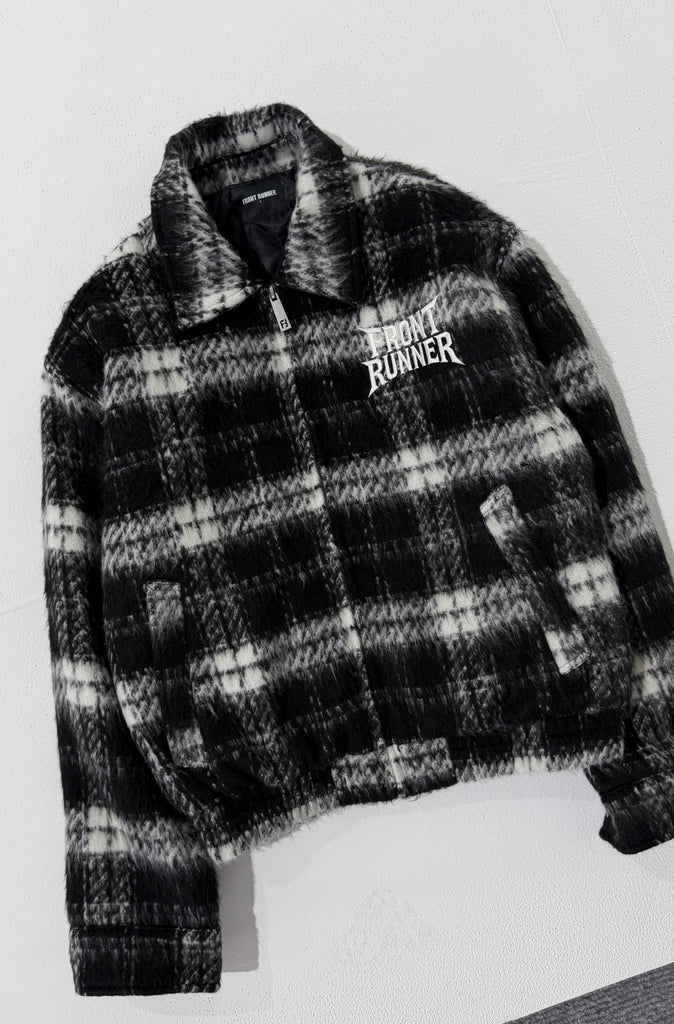 Apex Check Bomber Black White