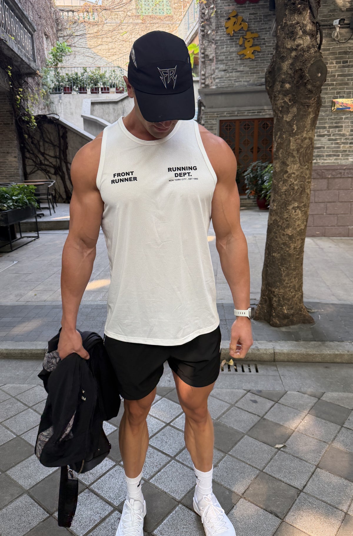 Running Dept Tech Singlet White [men]