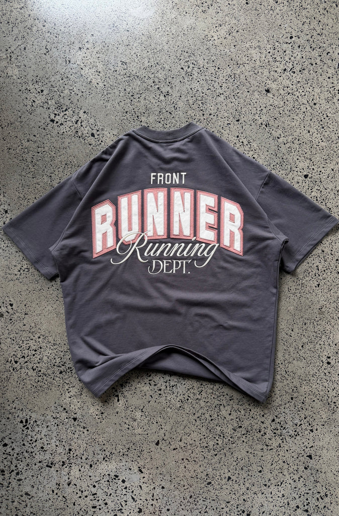 Classic Running Dept Tee Charcoal