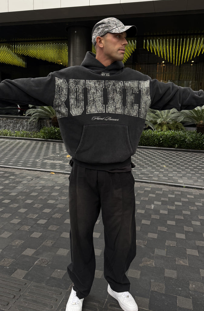 Essence Hoodie Washed Black