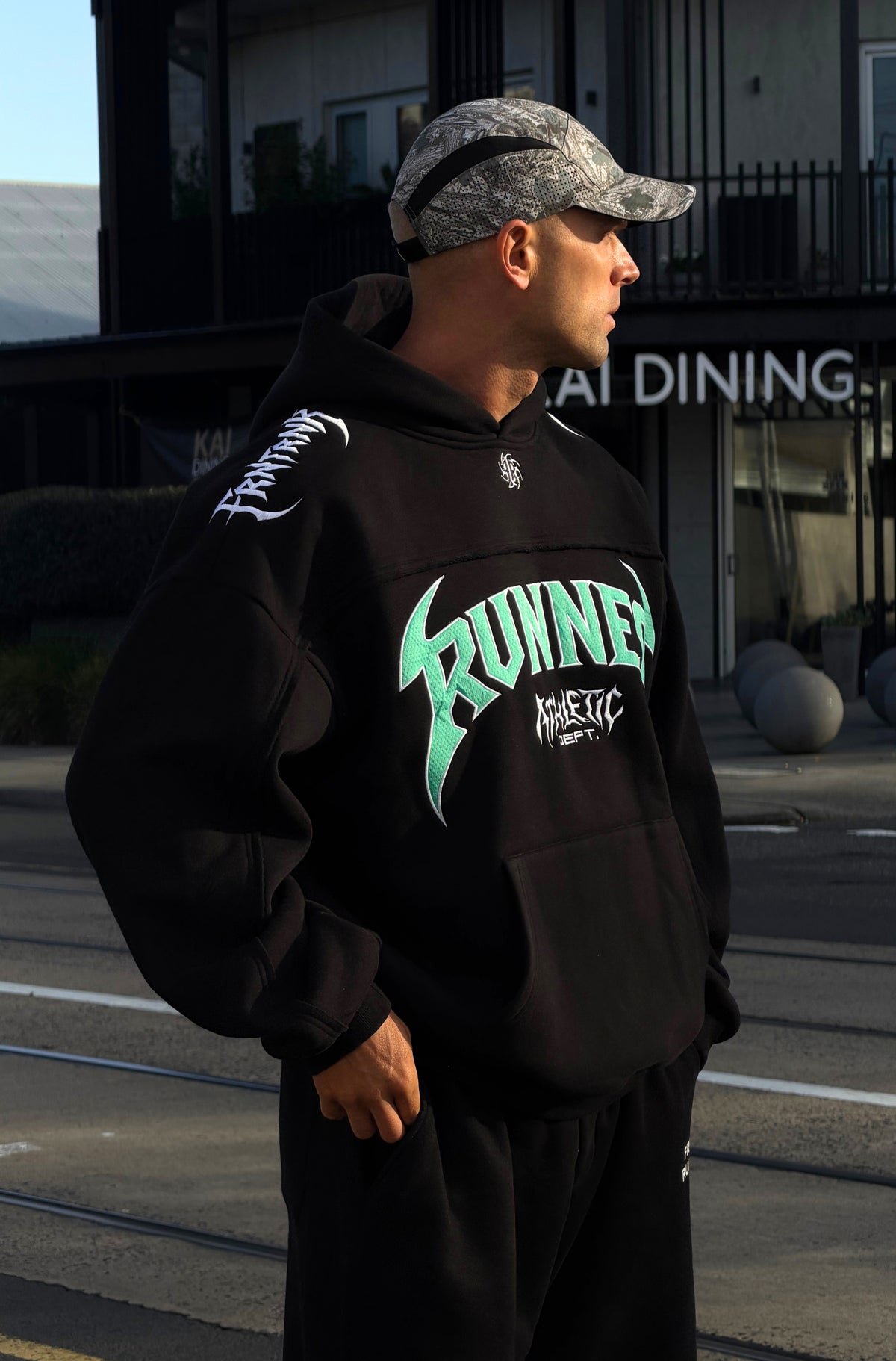 Vortex Hoodie Black Tiffany [men]
