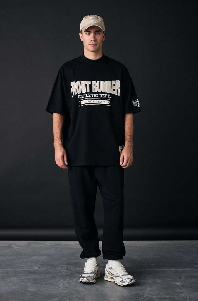 Athletic Department Tee - Black/Malt