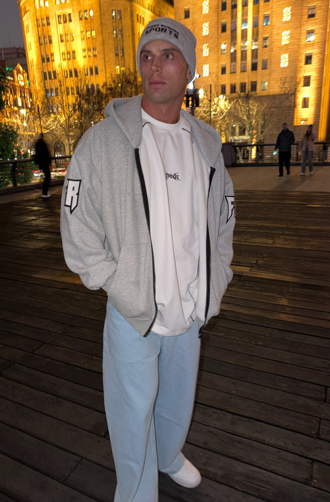 Razor Zip Hoodie Grey Marle [men]