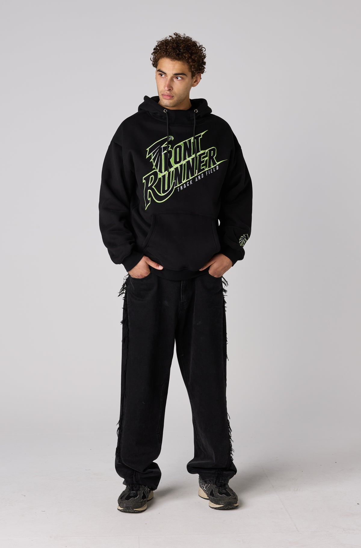 T&F Hoodie - Black Lime - Men