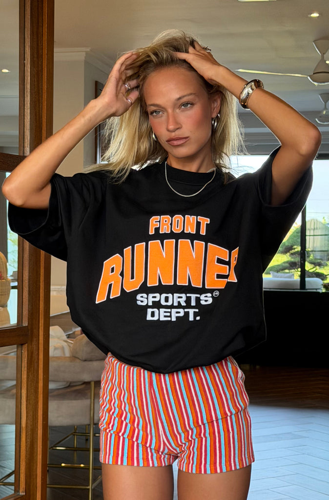 Sports Dept Tee Black Mandarin