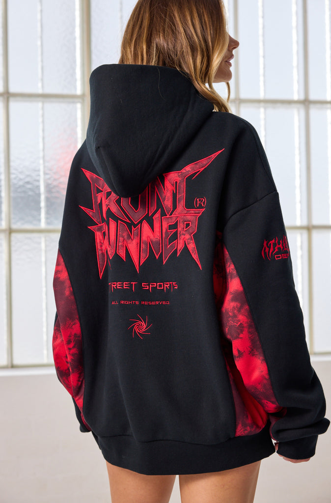 No Mercy Hoodie Black Scarlet