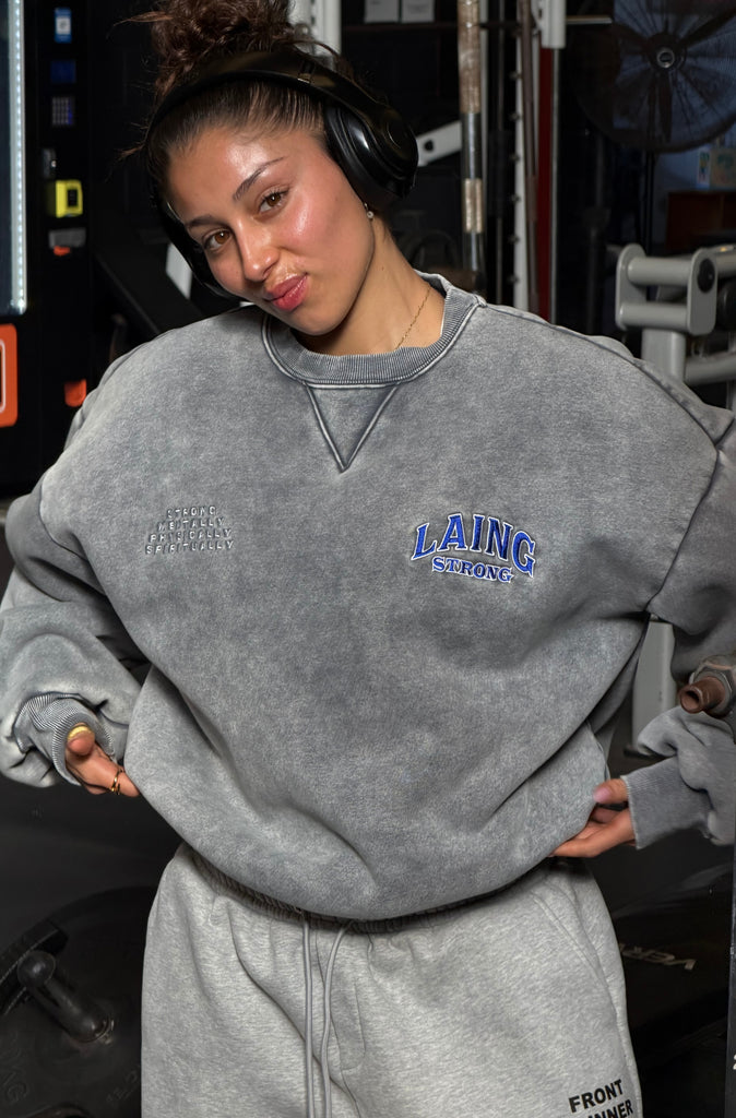 Pillars of Strength Crewneck Concrete