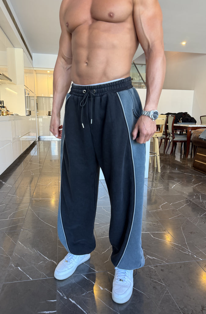 2 Tone Barrel Pant Washed Black
