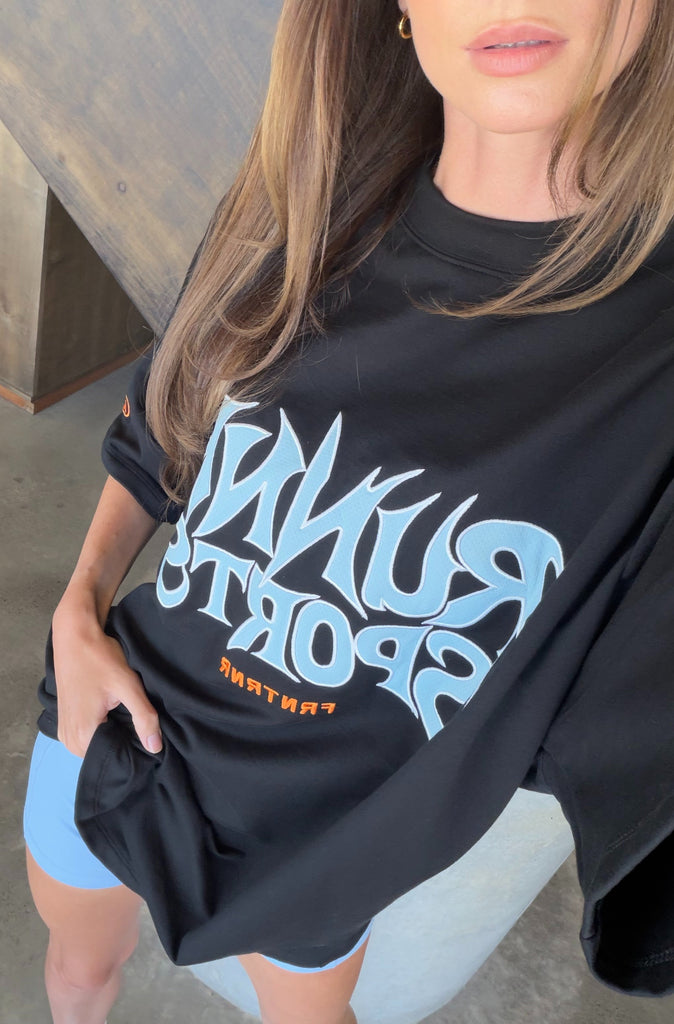 Runner Sports Tee Black [women]