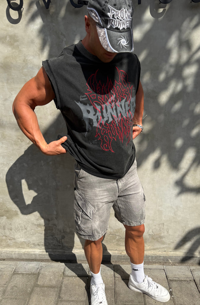 Burn Tank - Washed Black