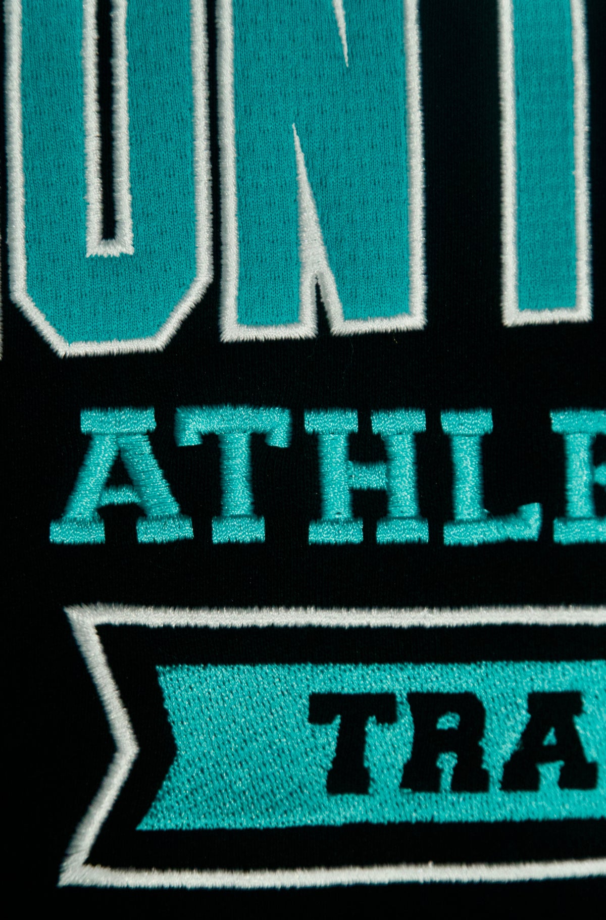 Athletic Department Hoodie - Black & Teal - Hover