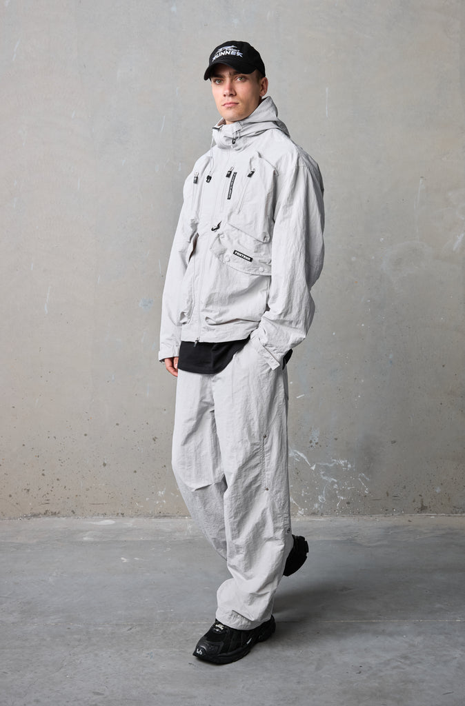 FR Wide Leg Tech Pant - Smoke