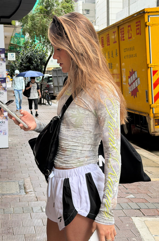 Atelier L/S Fitted Tee Snow Camo