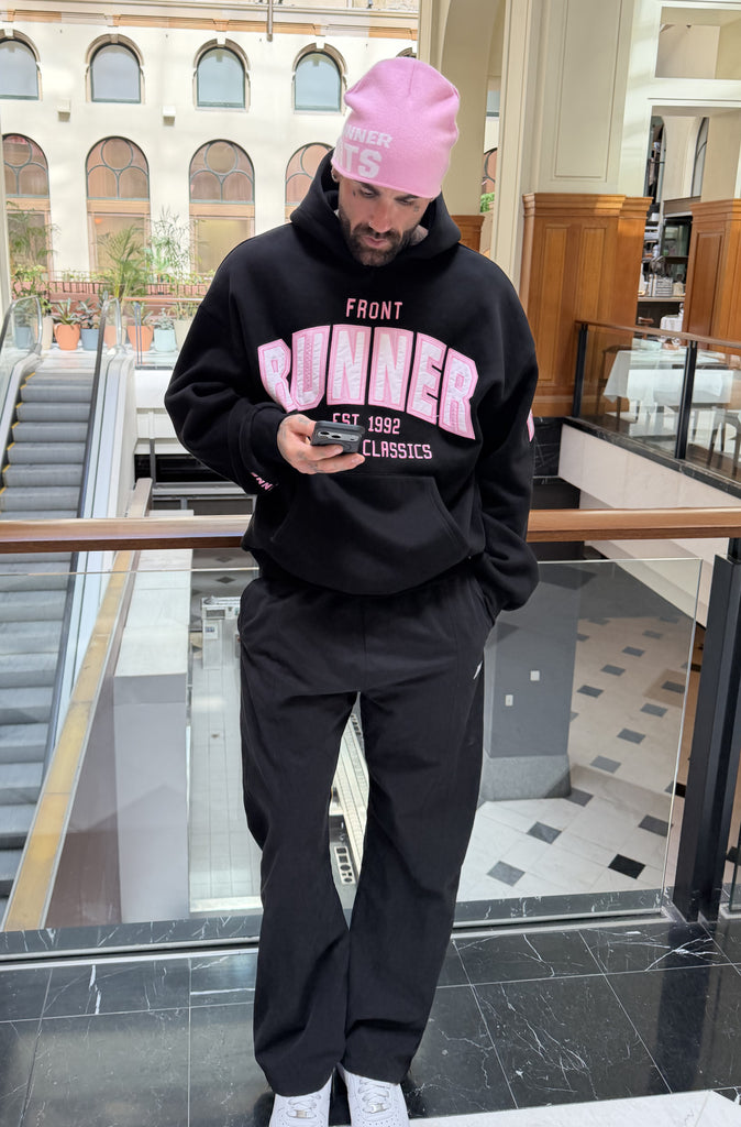 Classic Front Hoodie Black Candy