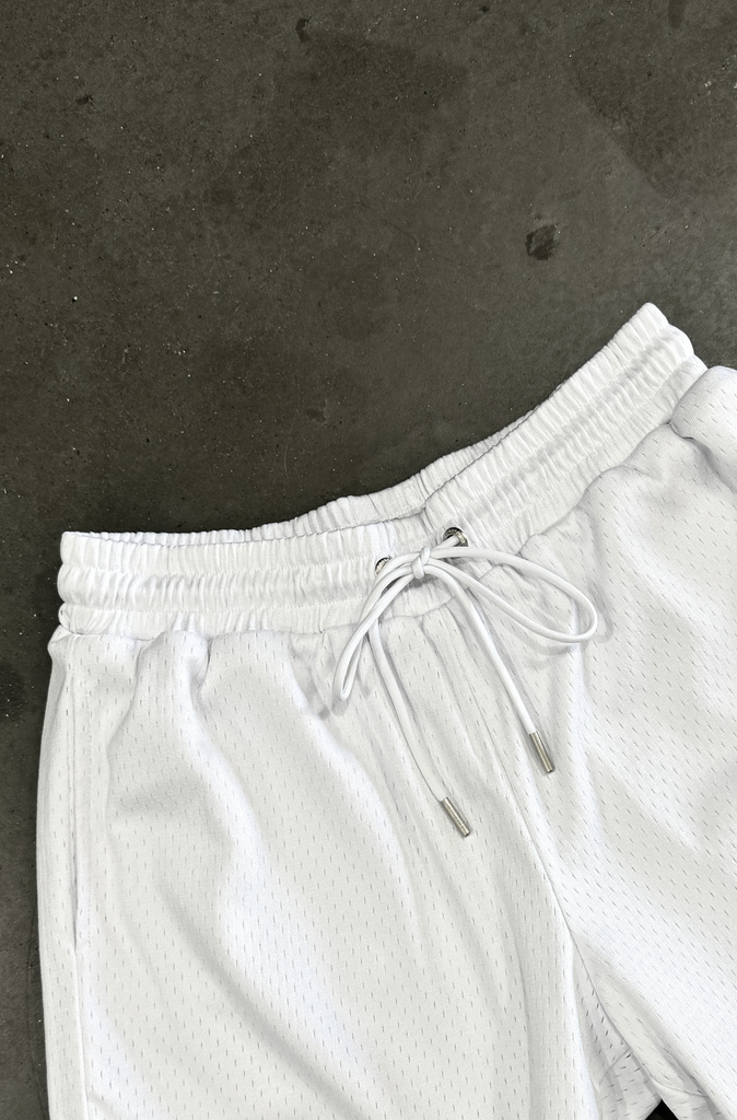 Staple Mesh Shorts - White