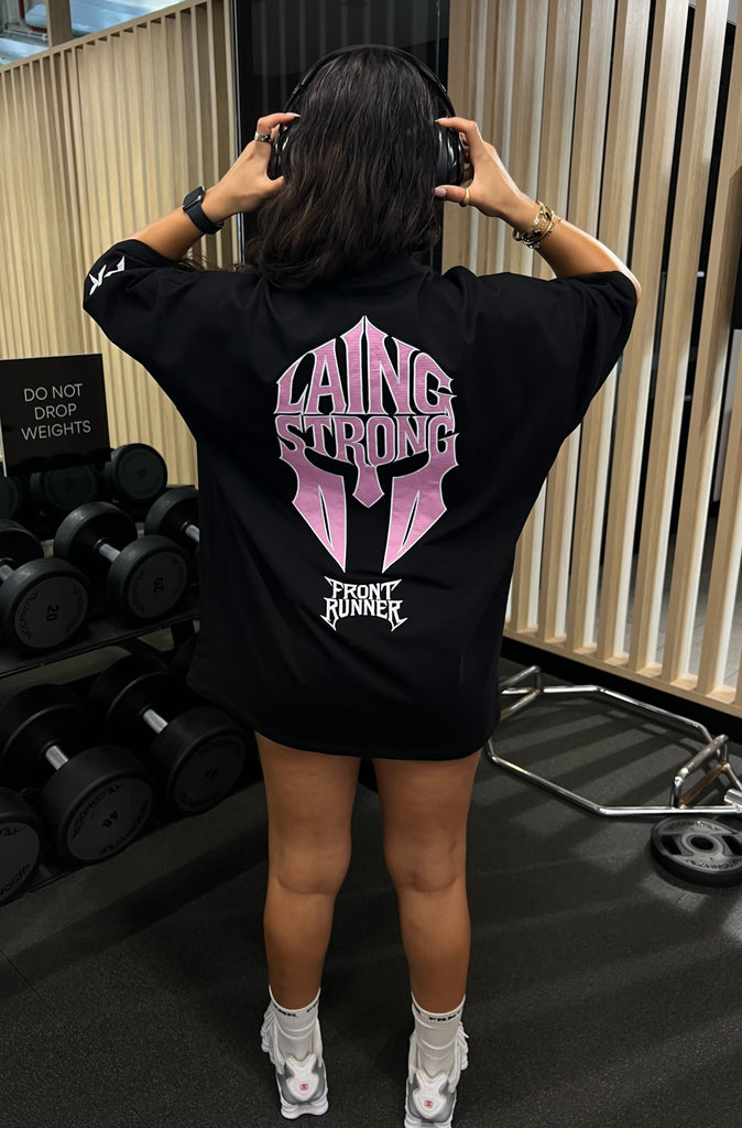 Lead the Charge Tee - Black Bubblegum