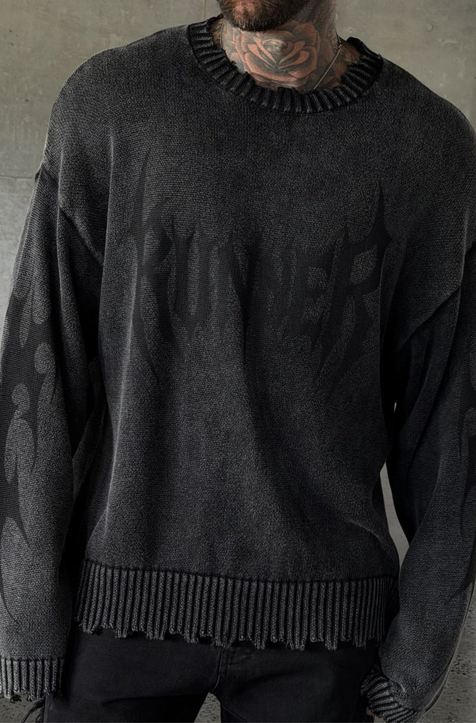 Signal Knit Washed Black