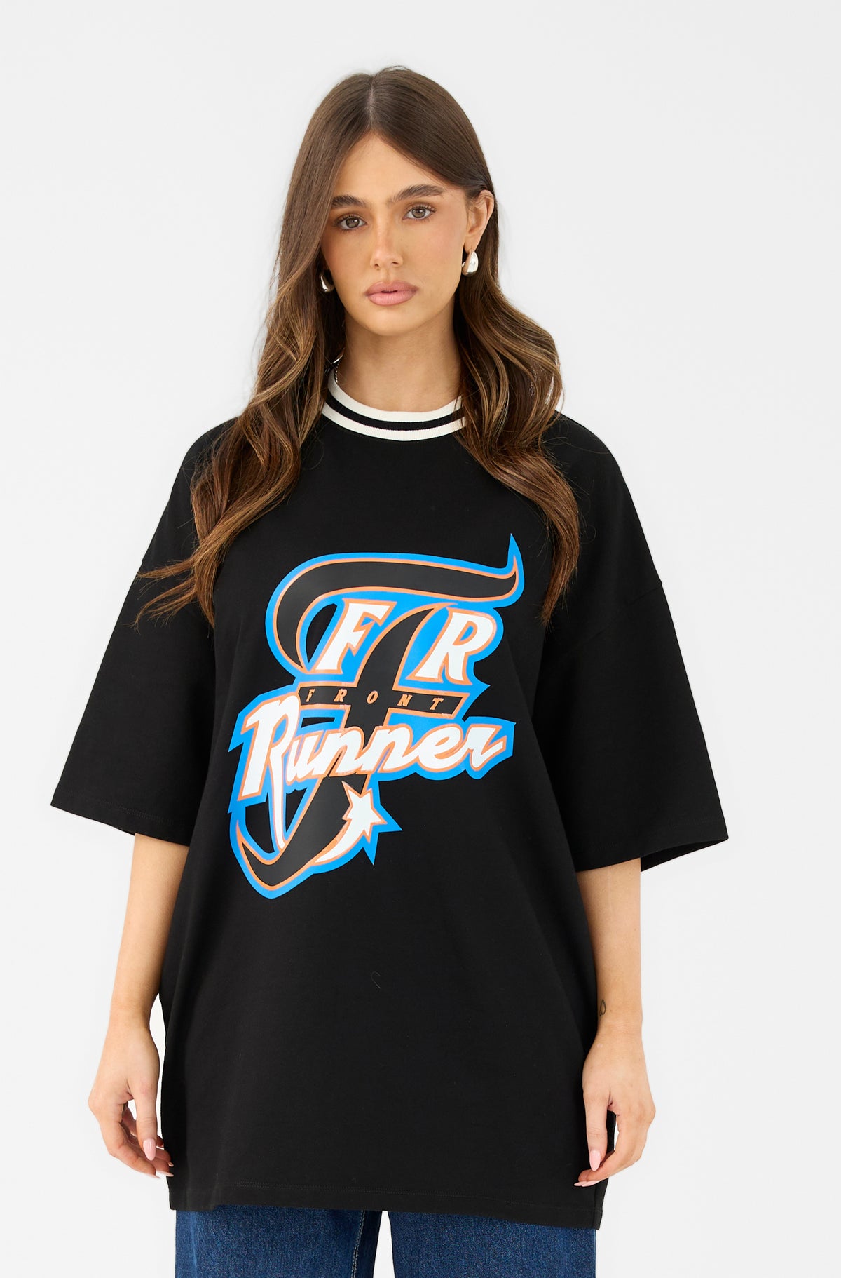 Neon Sprint Tee - Black - Women