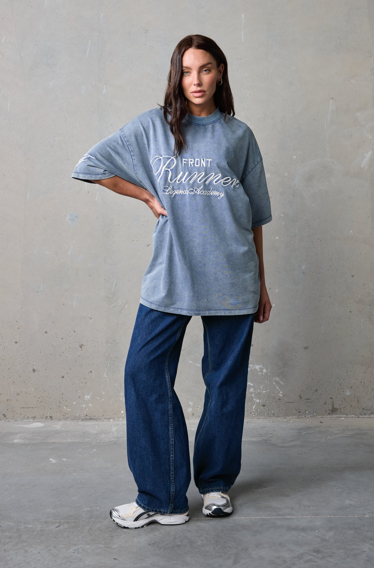 Legends Academy Tee - Denim Wash - Women