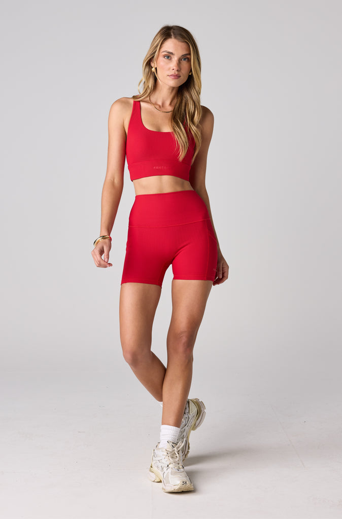 FRNTRNR 4" Bike Short - Scarlet