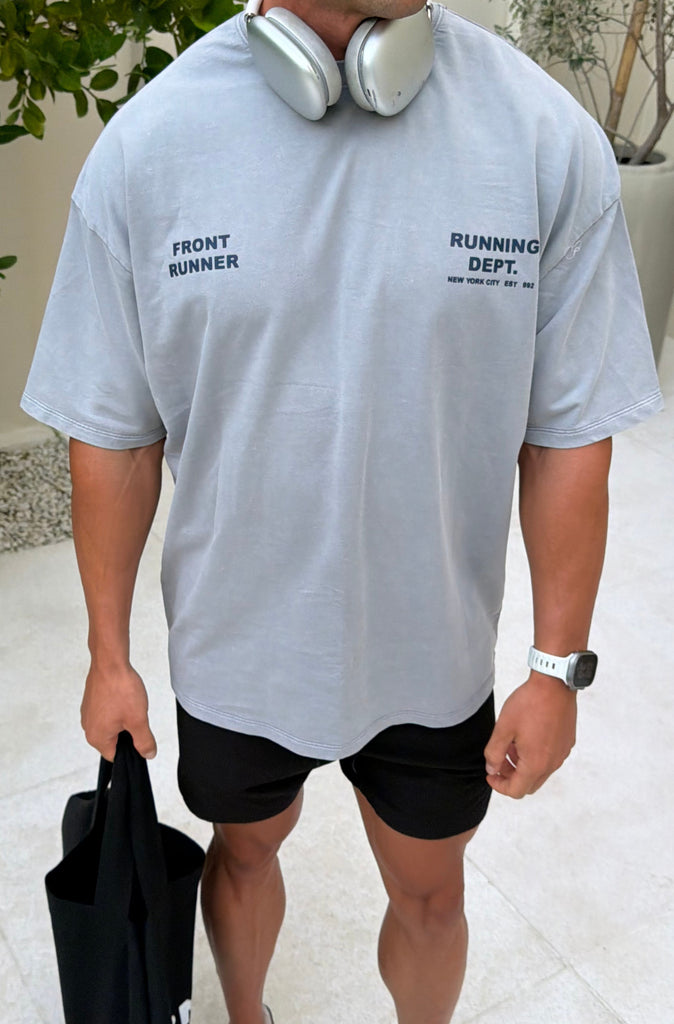 Running Dept Tee - Concrete Midnight