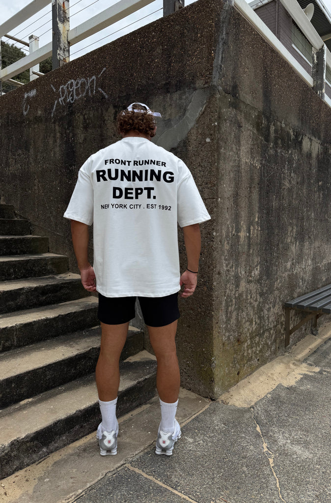 Running Dept Tee Vanilla [men]