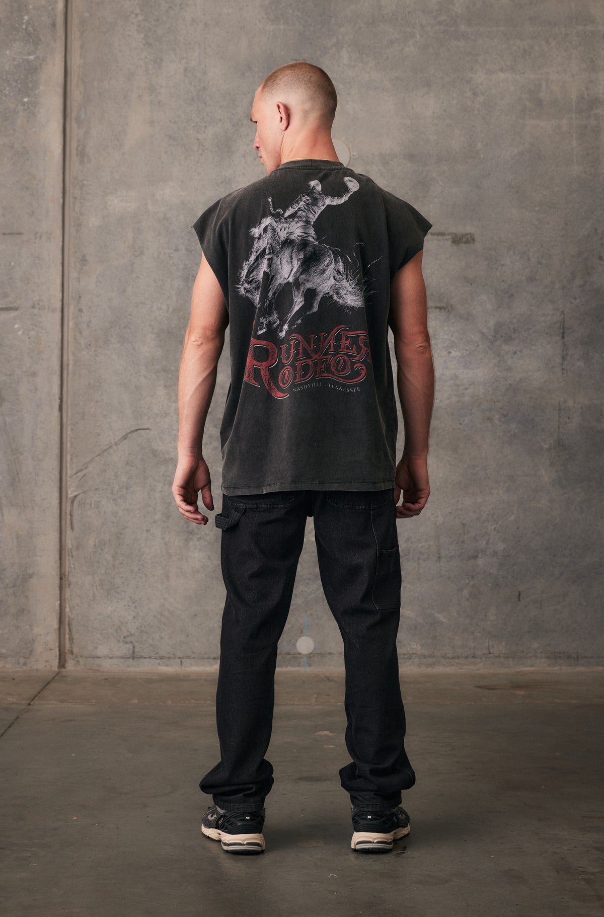 Rodeo Tank - Washed Black - Men
