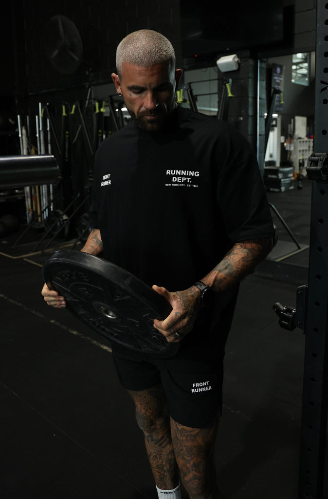 Running Dept Tee Black/White