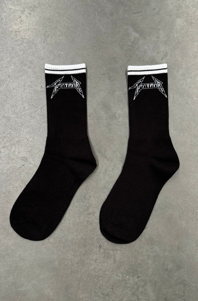 Pyro Socks 2Pk - Black/White