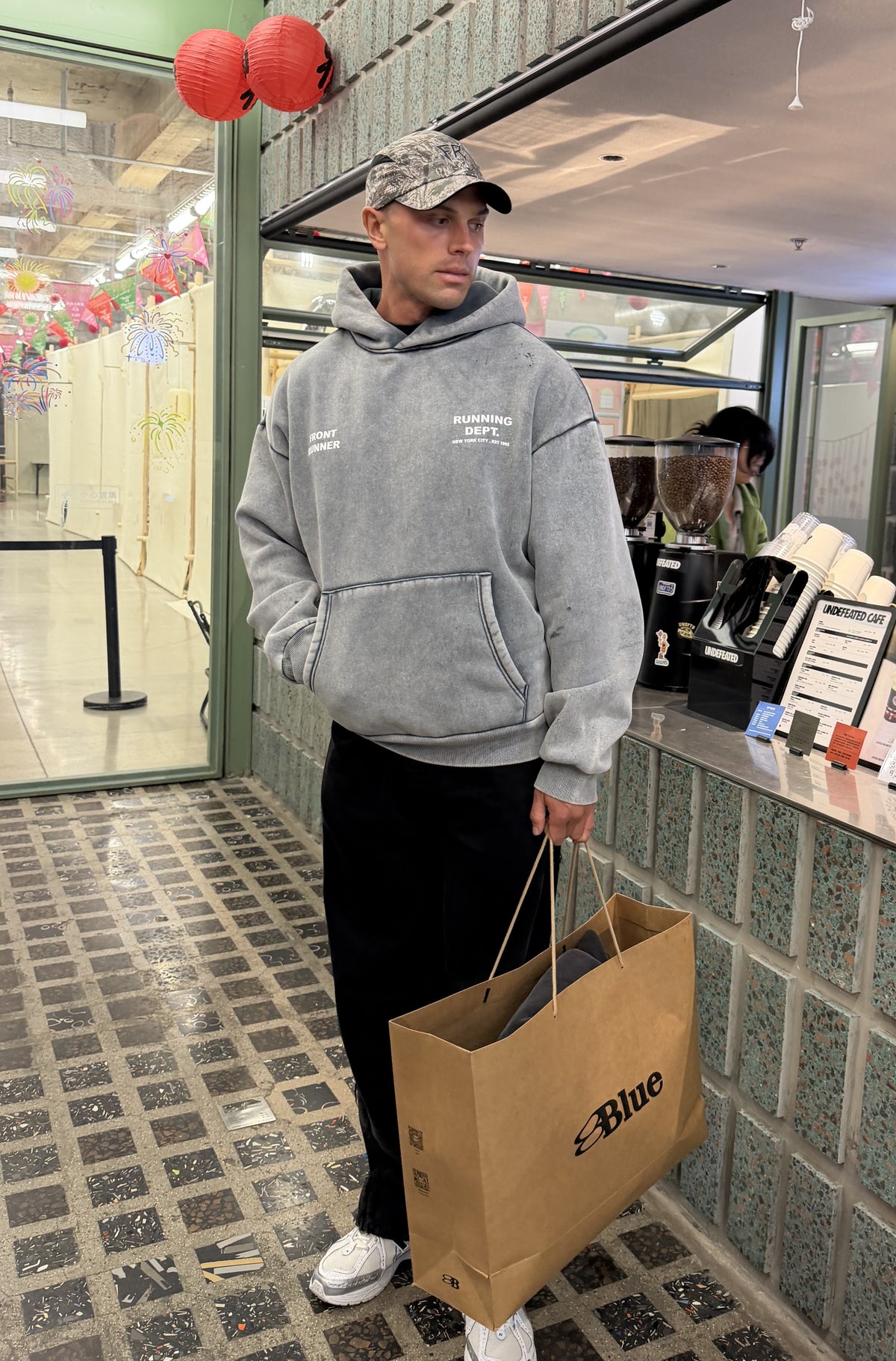 Running Dept Hoodie Concrete Wash [men]